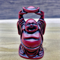 Red Buddha Figurine 2"