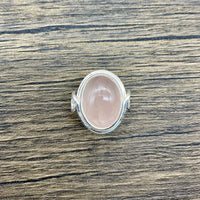 Ring - Rose Quartz Large Oval
