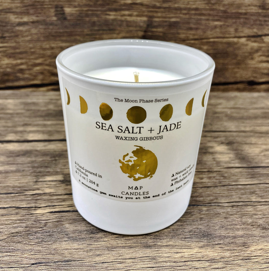 Sea Salt Jade Moon Candle