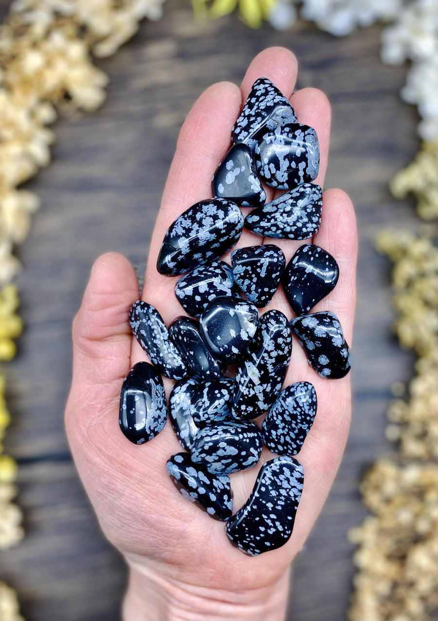 Snowflake Obsidian Tumbled