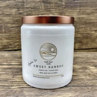 Sweet Bamboo White Ceramic Candle