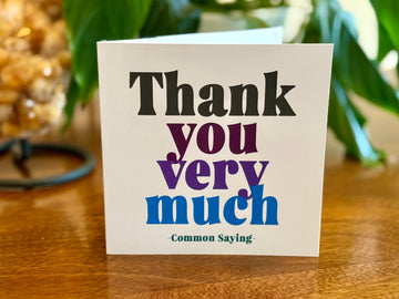 Quotable Card: Thank you very much