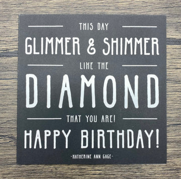 Quotable Card: This day glimmer & shimmer