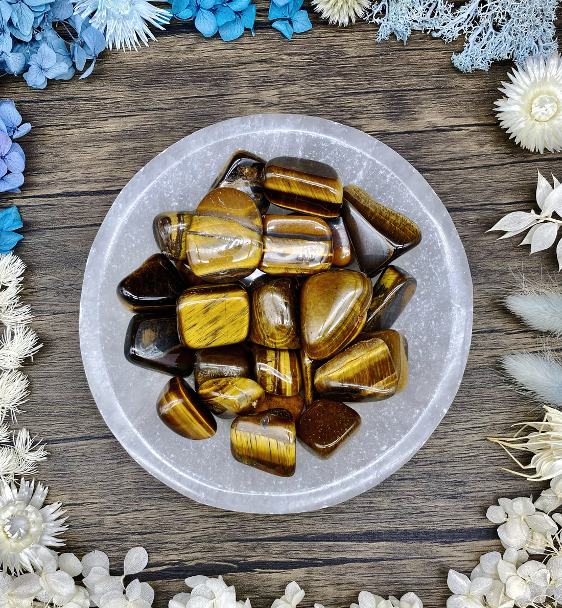 Tigers Eye Tumbled Stone Large