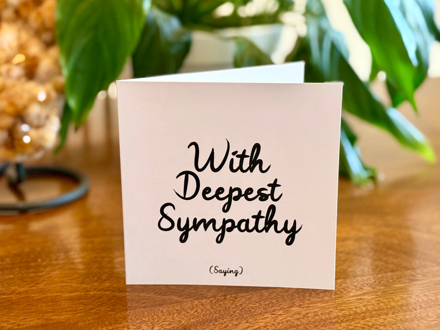 Quotable Card: With Deepest Sympathy